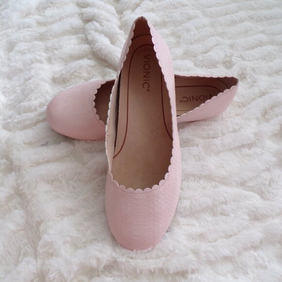 Vionic pink ballet flats 9 - Picture 1 of 8